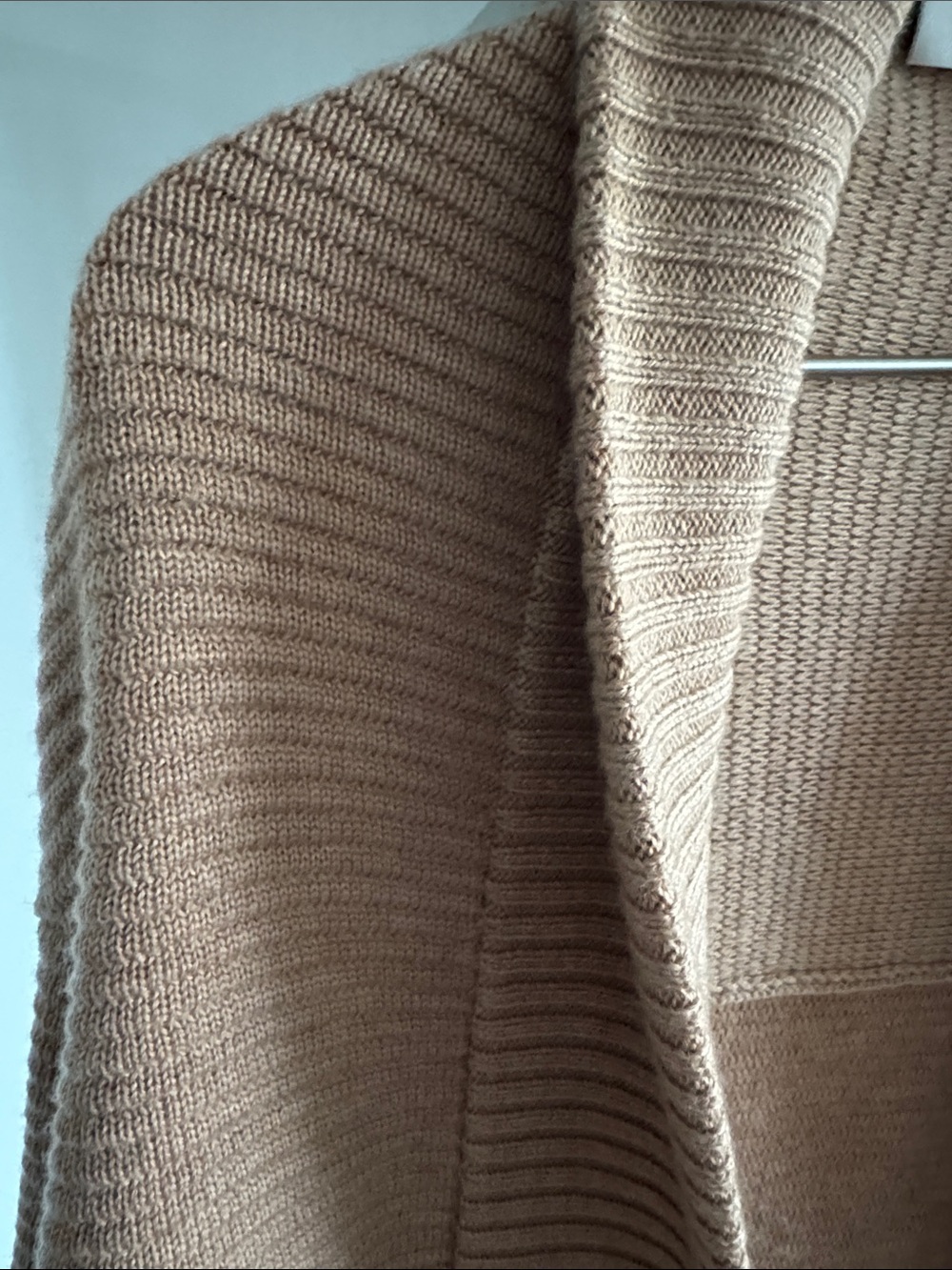 Babaton Camel Ribbed Open-Front Cardigan - Picture 5 of 9